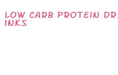 low carb protein drinks