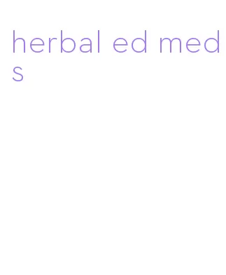 herbal ed meds