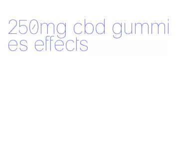 250mg cbd gummies effects