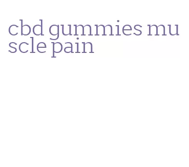 cbd gummies muscle pain