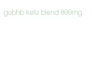 gobhb keto blend 800mg