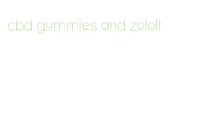 cbd gummies and zoloft