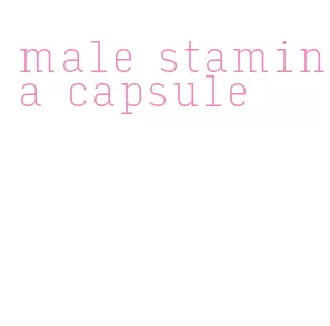 male stamina capsule