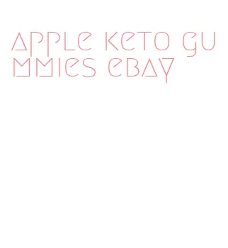 apple keto gummies ebay