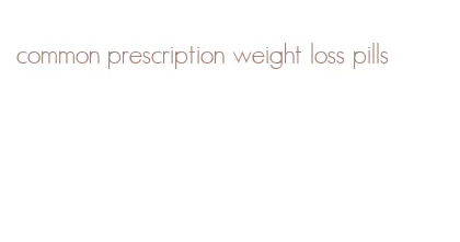 common prescription weight loss pills