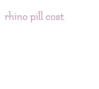 rhino pill cost