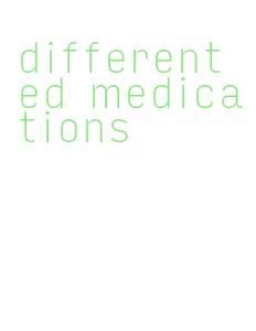 different ed medications