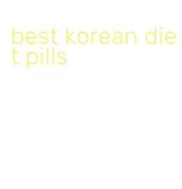 best korean diet pills