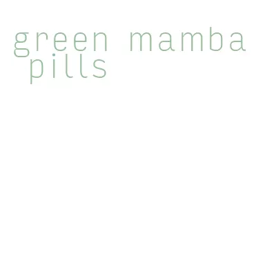 green mamba pills