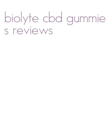 biolyte cbd gummies reviews