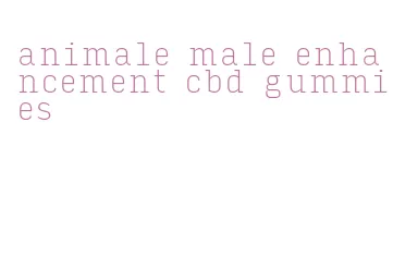 animale male enhancement cbd gummies