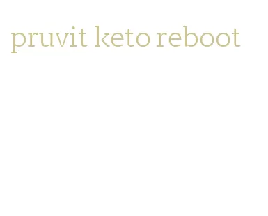 pruvit keto reboot