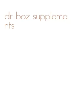 dr boz supplements