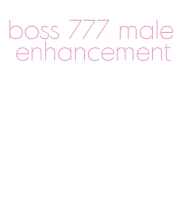 boss 777 male enhancement