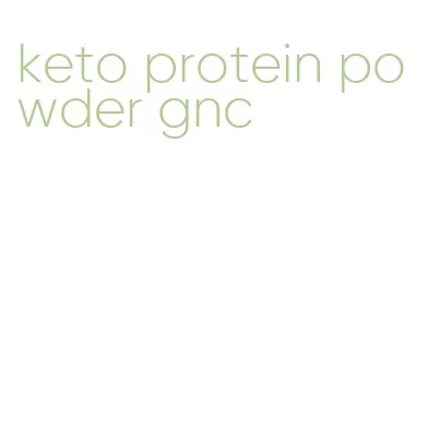 keto protein powder gnc