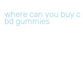 where can you buy cbd gummies