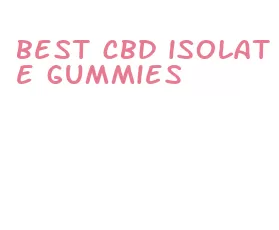 best cbd isolate gummies