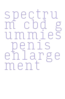 spectrum cbd gummies penis enlargement