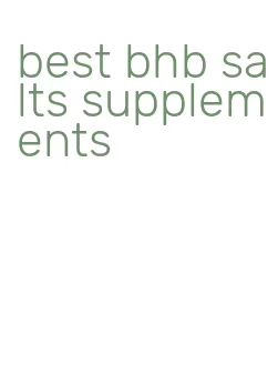 best bhb salts supplements