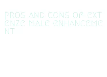 pros and cons of extenze male enhancement