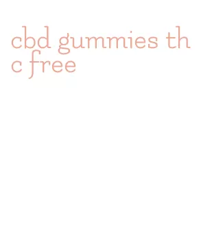 cbd gummies thc free