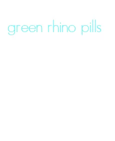 green rhino pills