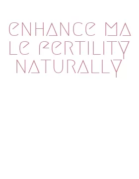 enhance male fertility naturally