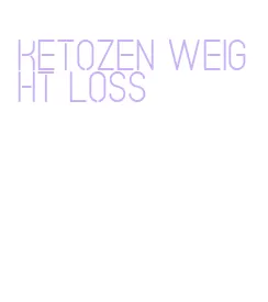 ketozen weight loss