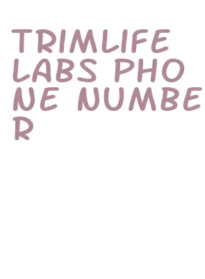 trimlife labs phone number