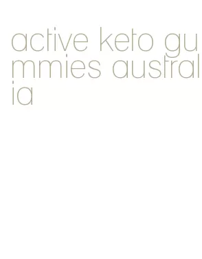 active keto gummies australia