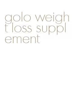 golo weight loss supplement