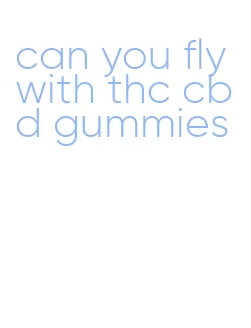 can you fly with thc cbd gummies