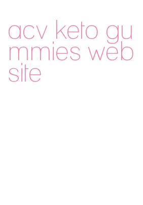 acv keto gummies website