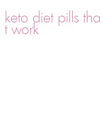 keto diet pills that work