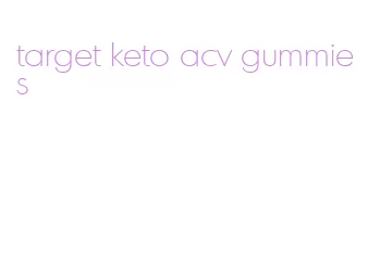 target keto acv gummies