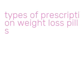 types of prescription weight loss pills