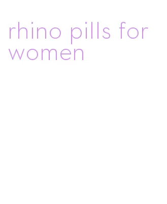 rhino pills for women