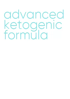 advanced ketogenic formula