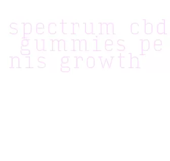 spectrum cbd gummies penis growth