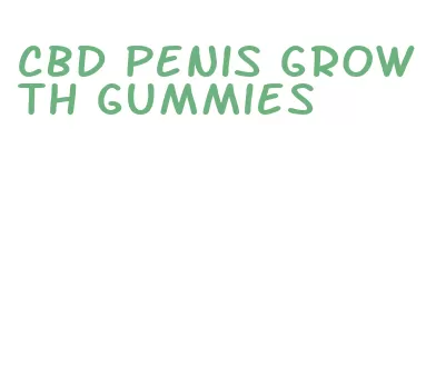 cbd penis growth gummies