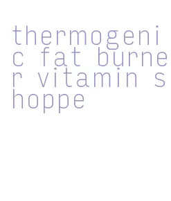 thermogenic fat burner vitamin shoppe