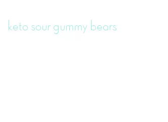 keto sour gummy bears