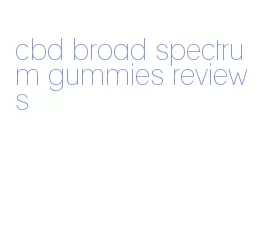 cbd broad spectrum gummies reviews