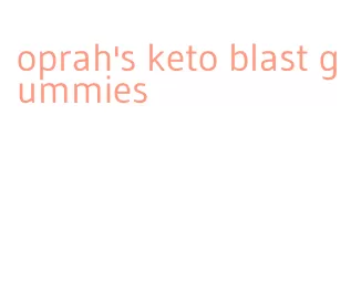 oprah's keto blast gummies