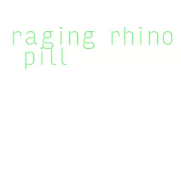 raging rhino pill