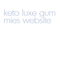 keto luxe gummies website