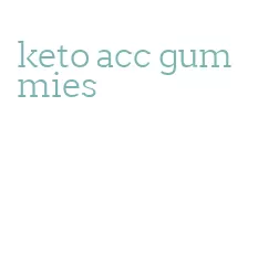 keto acc gummies