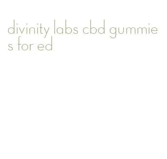 divinity labs cbd gummies for ed