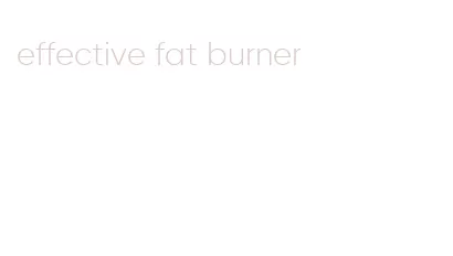 effective fat burner