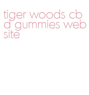 tiger woods cbd gummies website